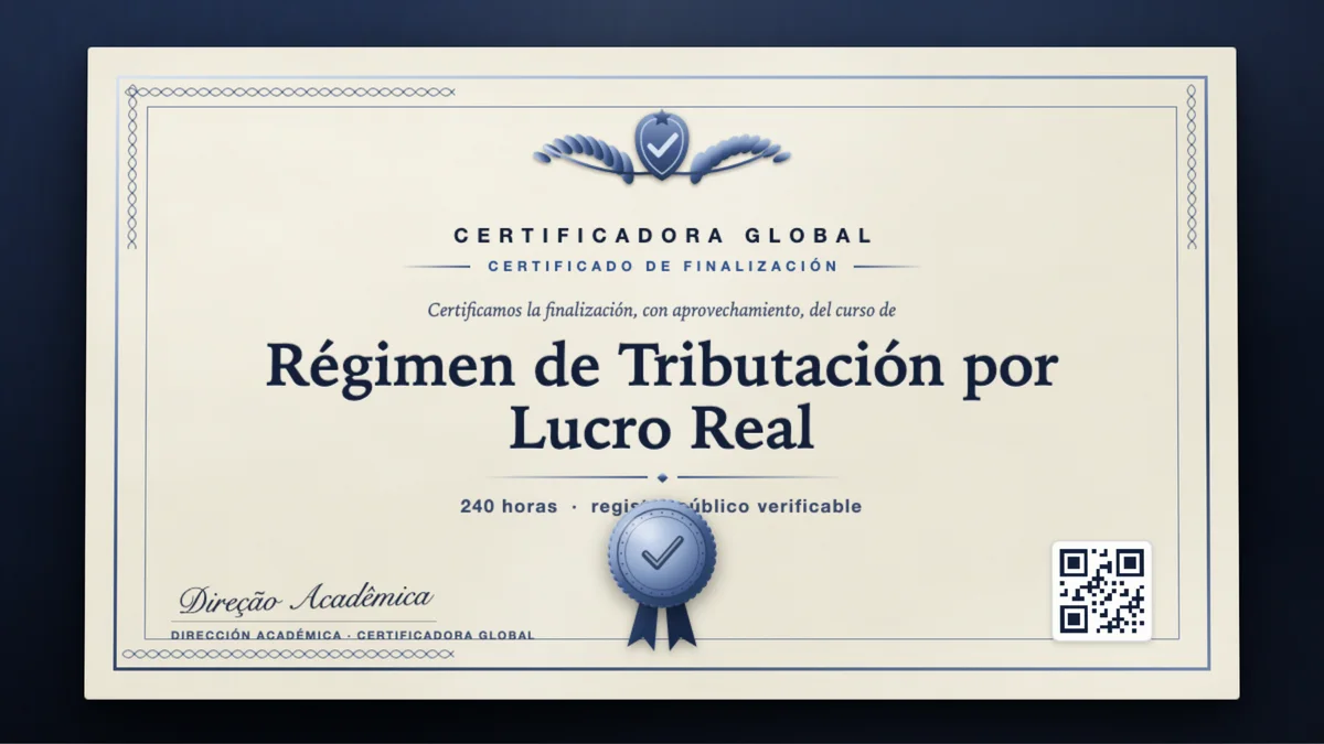 Portada del curso Régimen de Tributación por Lucro Real
