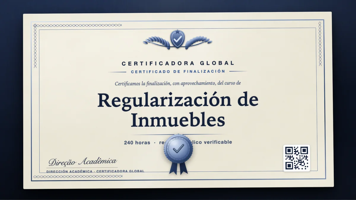 Portada del curso Regularización de Inmuebles
