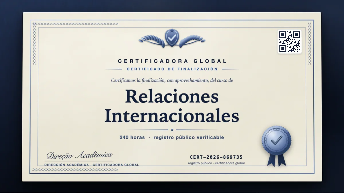 Portada del curso Relaciones Internacionales