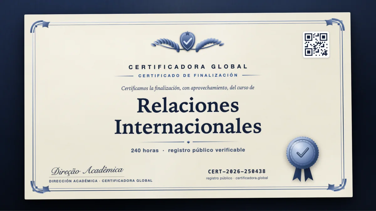 Portada del curso Relaciones Internacionales