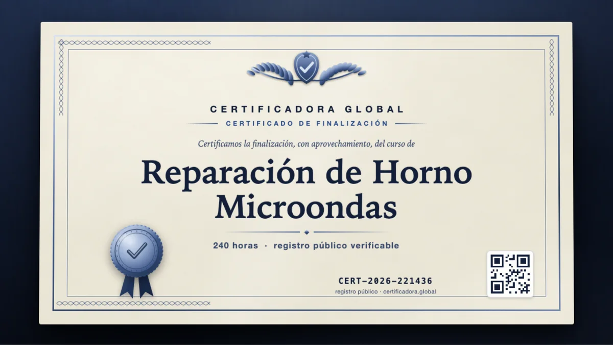 Portada del curso Reparación de Horno Microondas