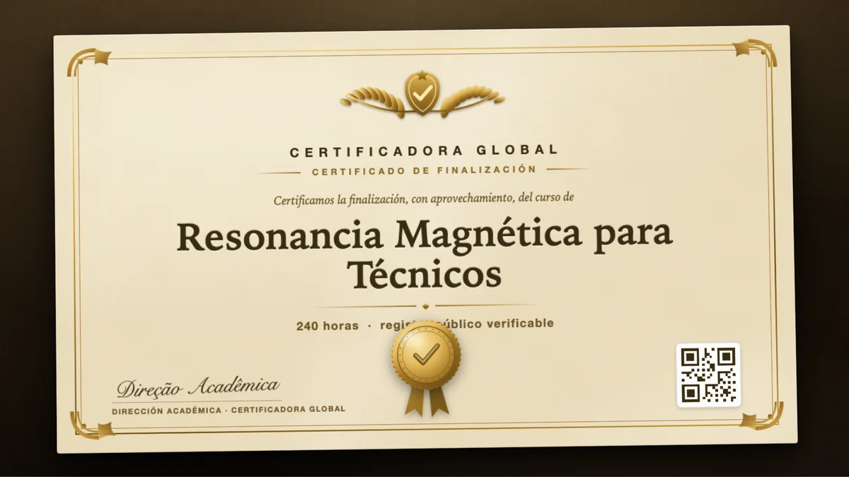 Portada del curso Resonancia Magnética para Técnicos