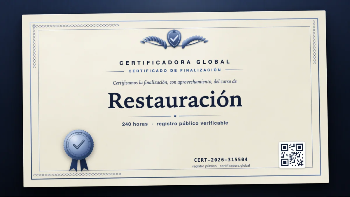 Portada del curso Restauración