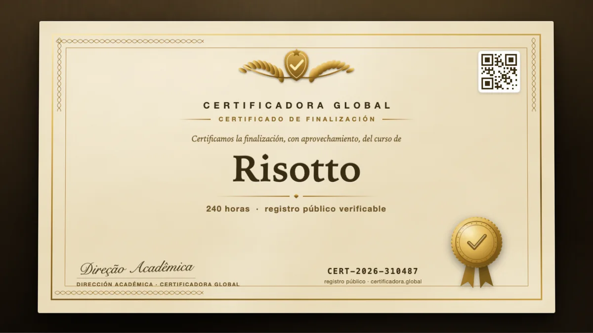Portada del curso Risotto