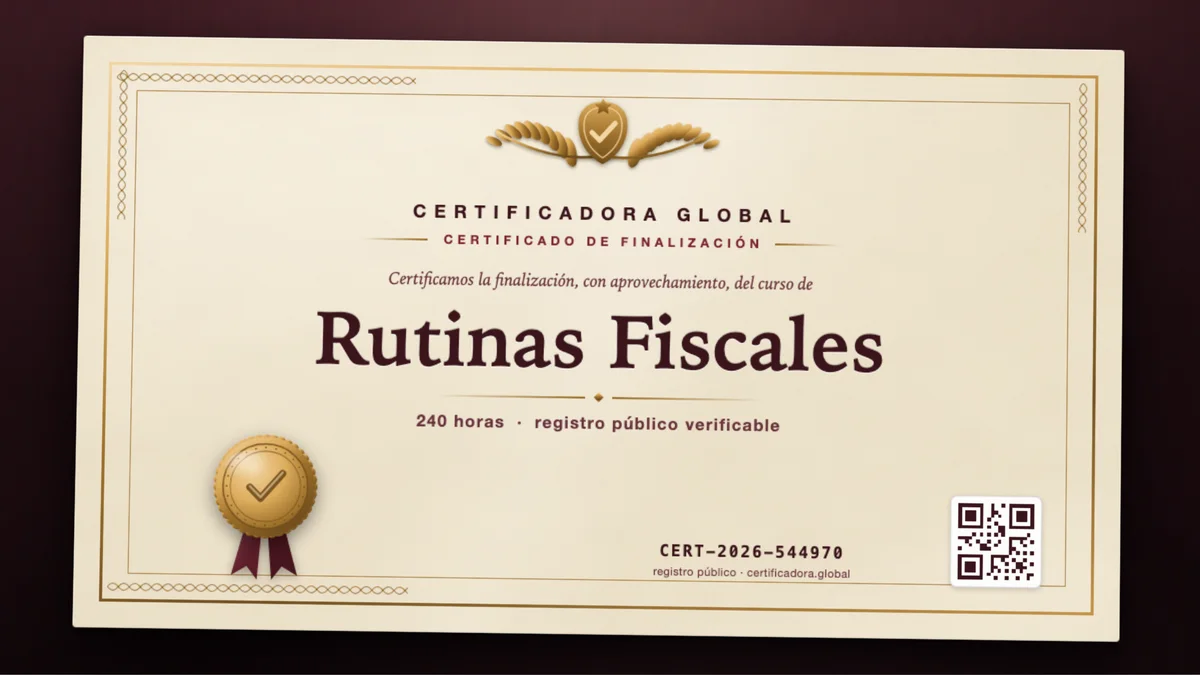 Portada del curso Rutinas Fiscales