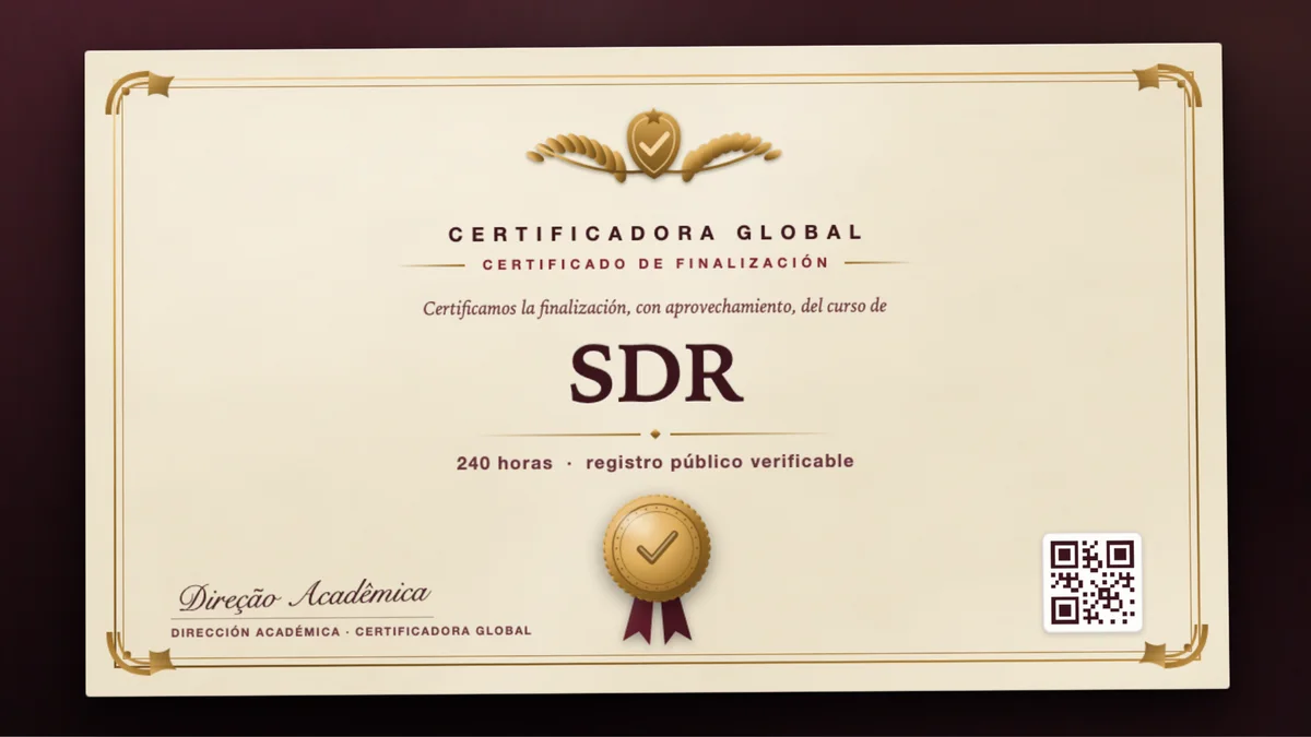 Portada del curso SDR