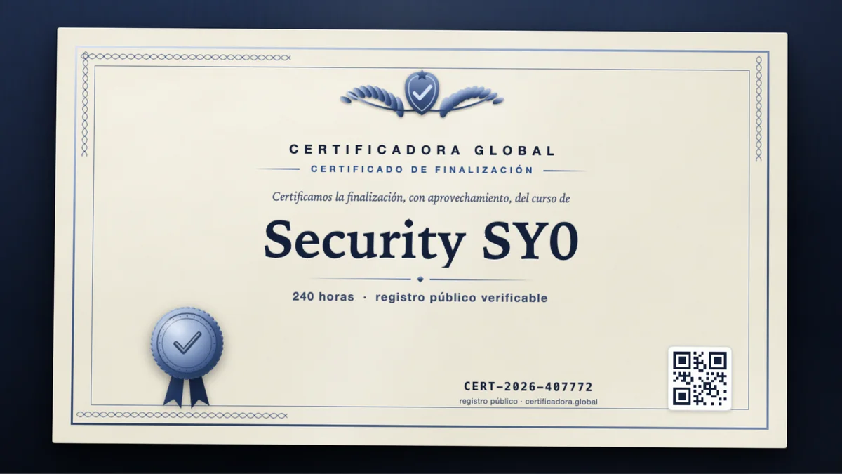 Portada del curso Security SY0