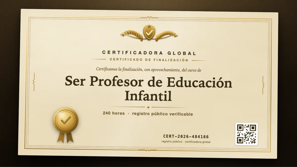 Portada del curso Ser Profesor de Educación Infantil