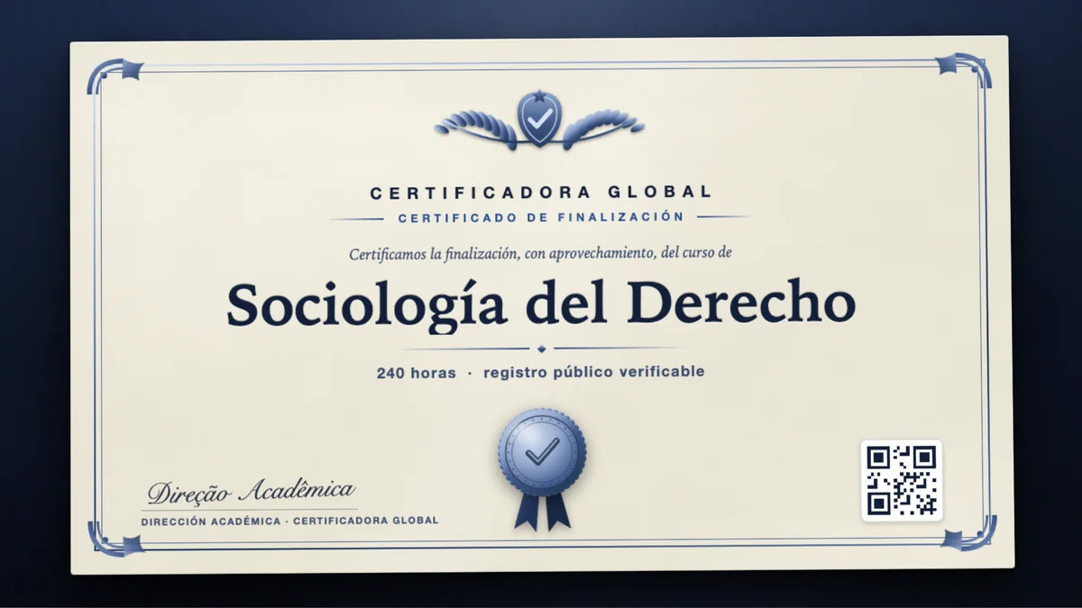 Portada del curso Sociología del Derecho