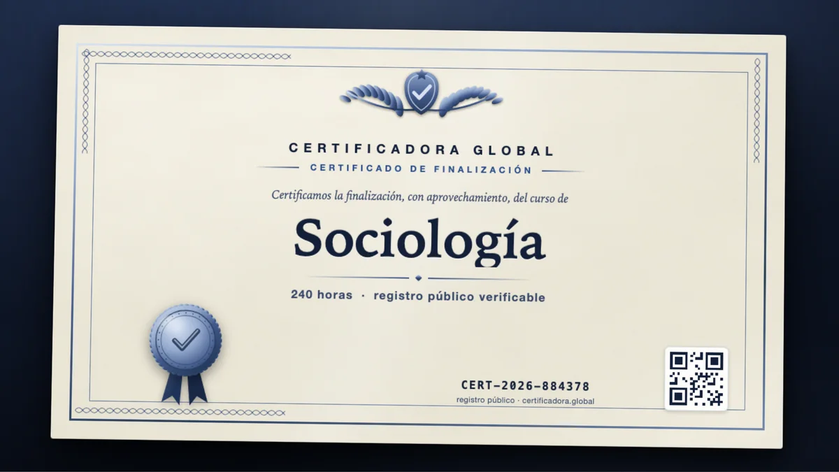Portada del curso Sociología