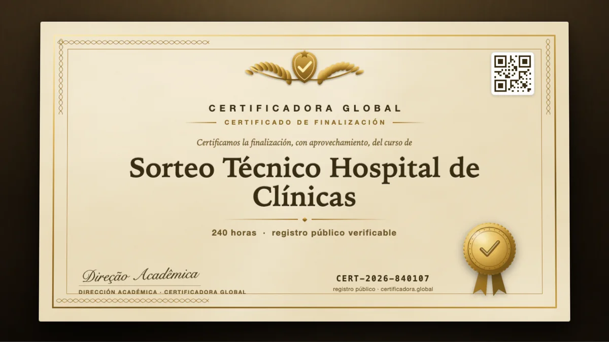 Portada del curso Sorteo Técnico Hospital de Clínicas