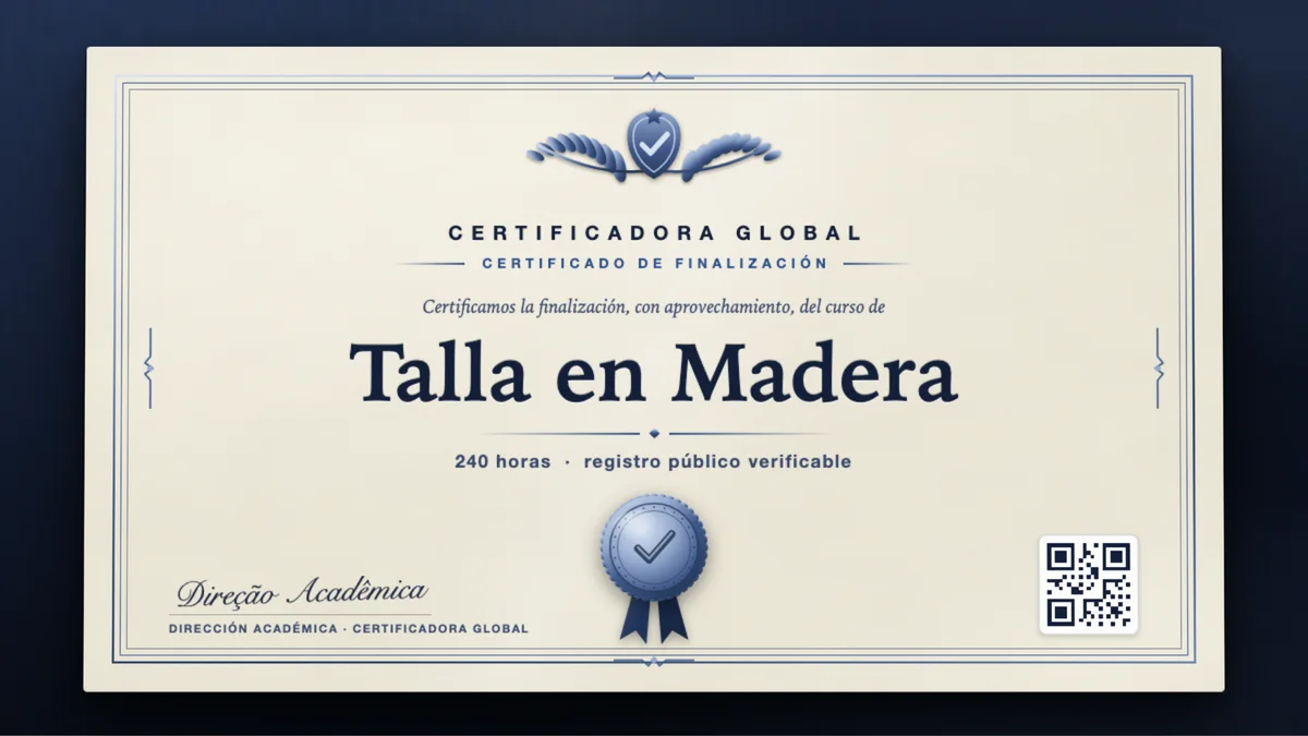 Portada del curso Talla en Madera