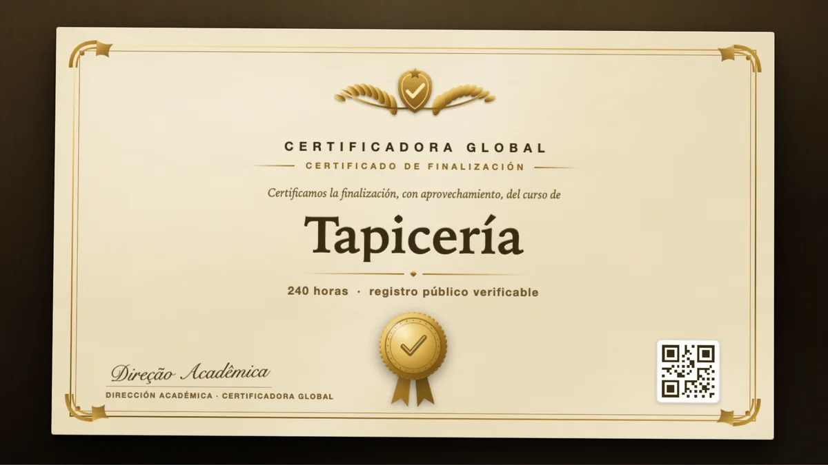 Portada del curso Tapicería