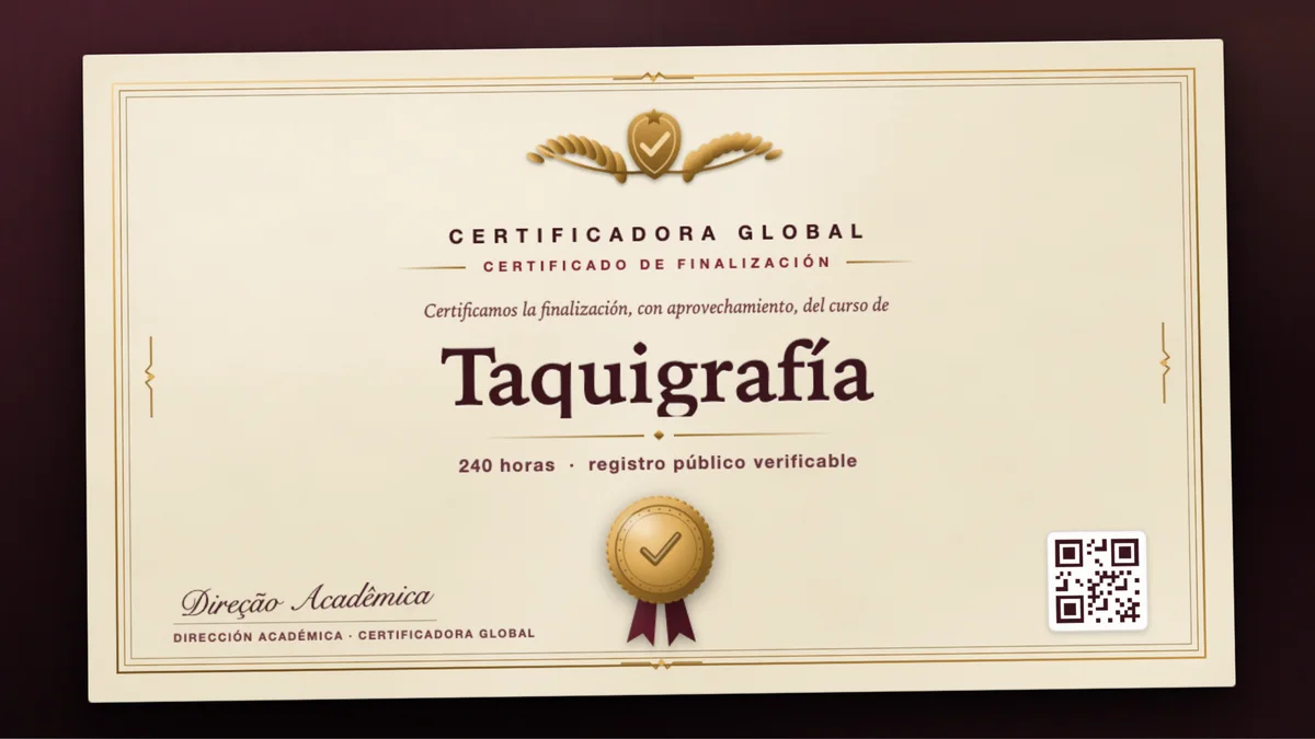 Portada del curso Taquigrafía