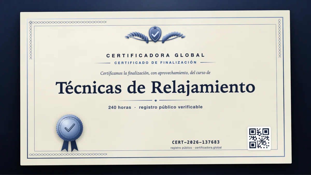 Portada del curso Técnicas de Relajamiento