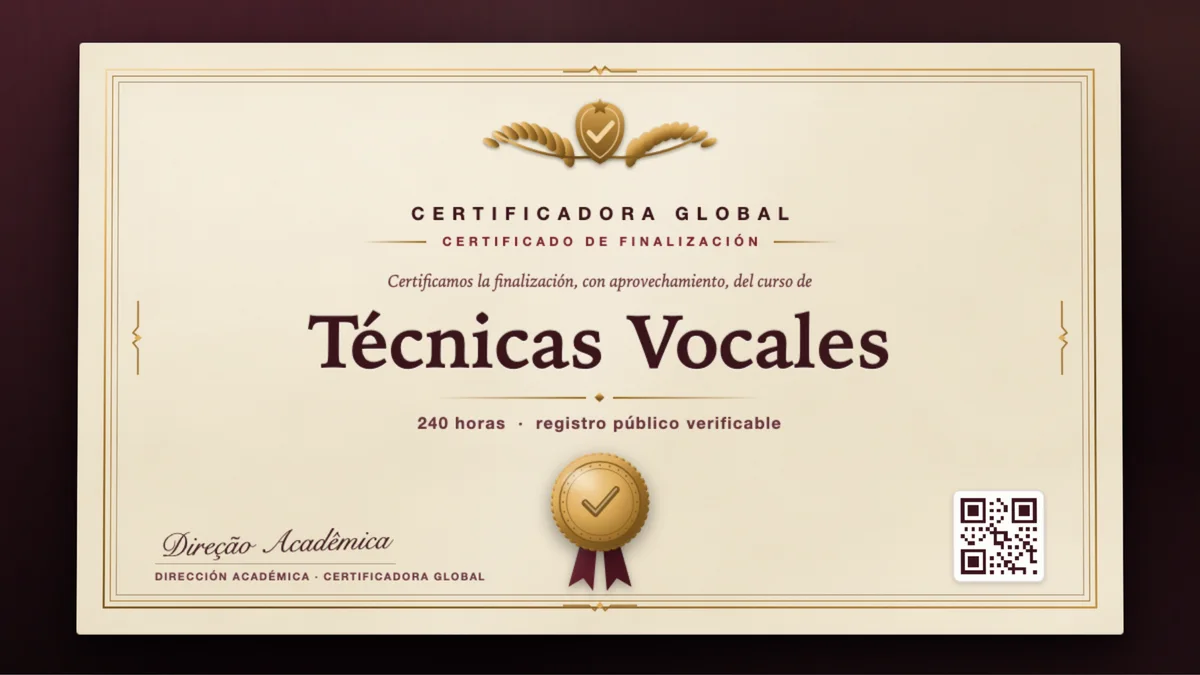 Portada del curso Técnicas Vocales