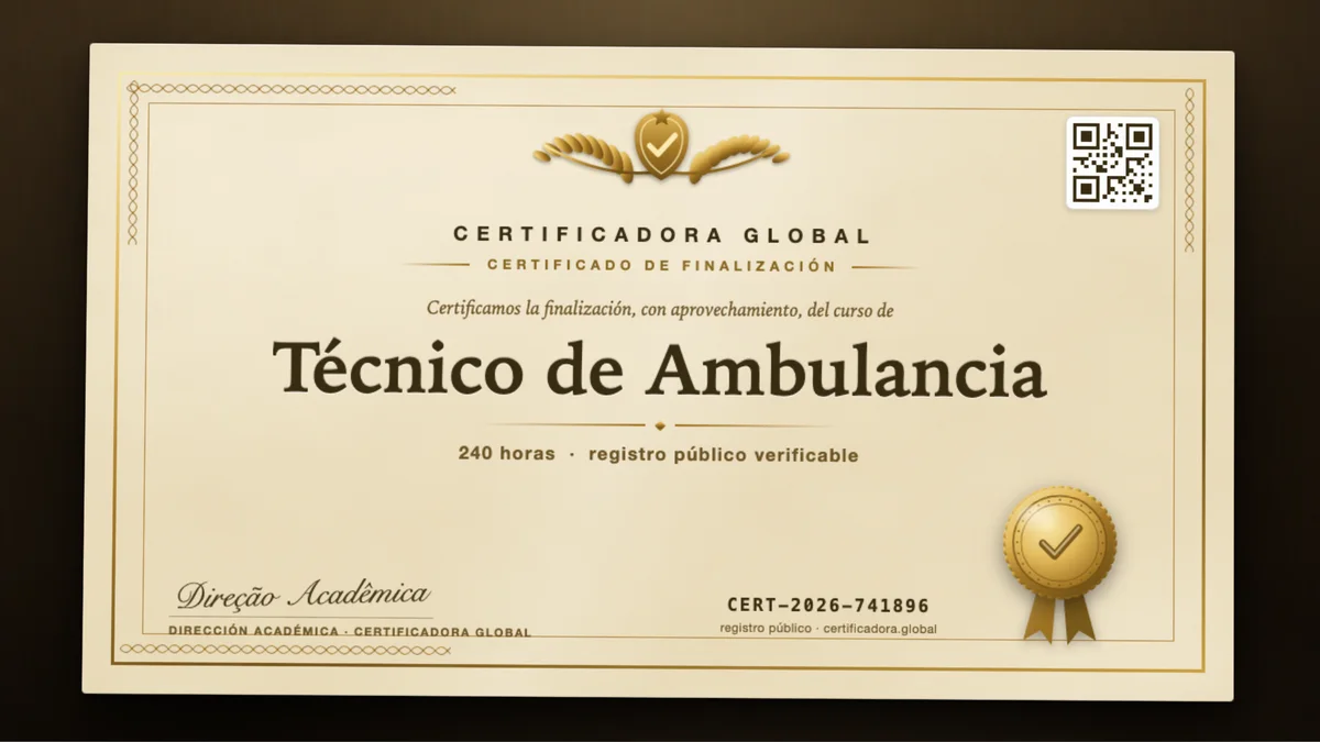Portada del curso Técnico de Ambulancia