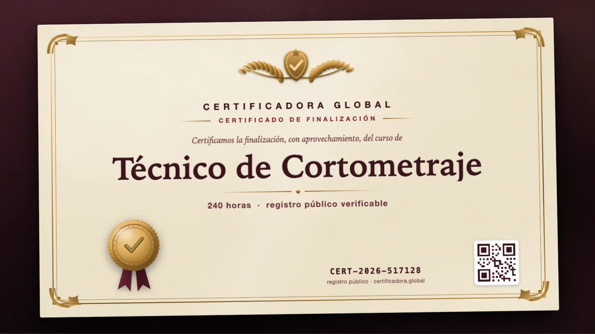 Portada del curso Técnico de Cortometraje