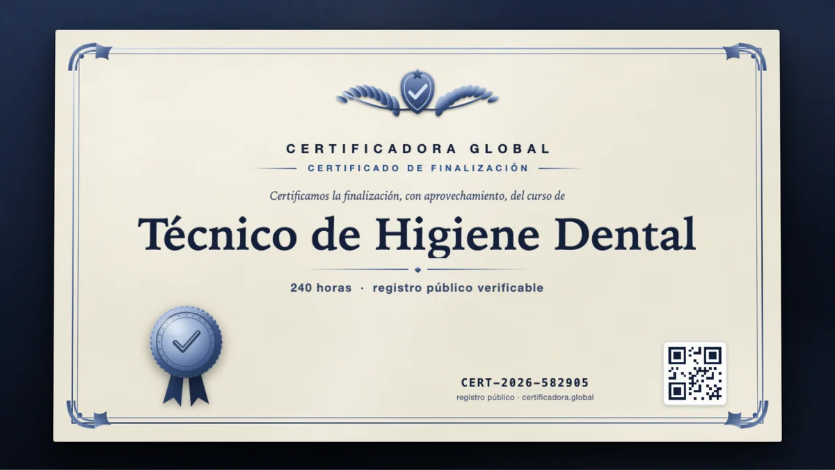 Portada del curso Técnico de Higiene Dental
