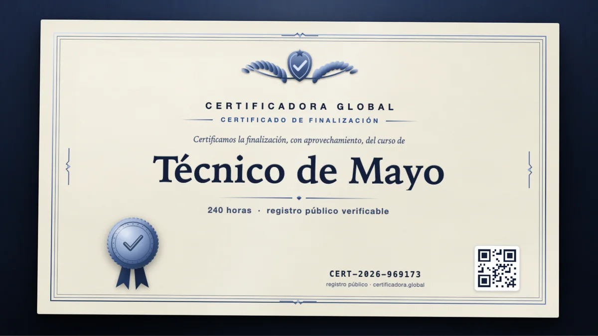 Portada del curso Técnico de Mayo