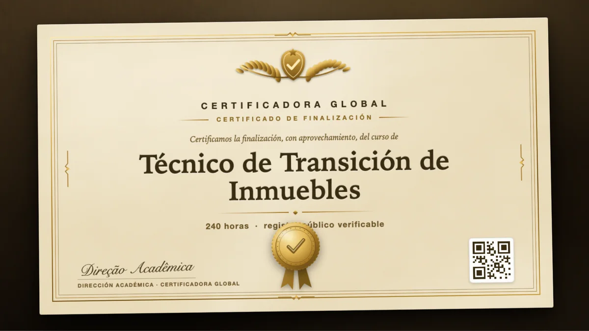 Portada del curso Técnico de Transición de Inmuebles
