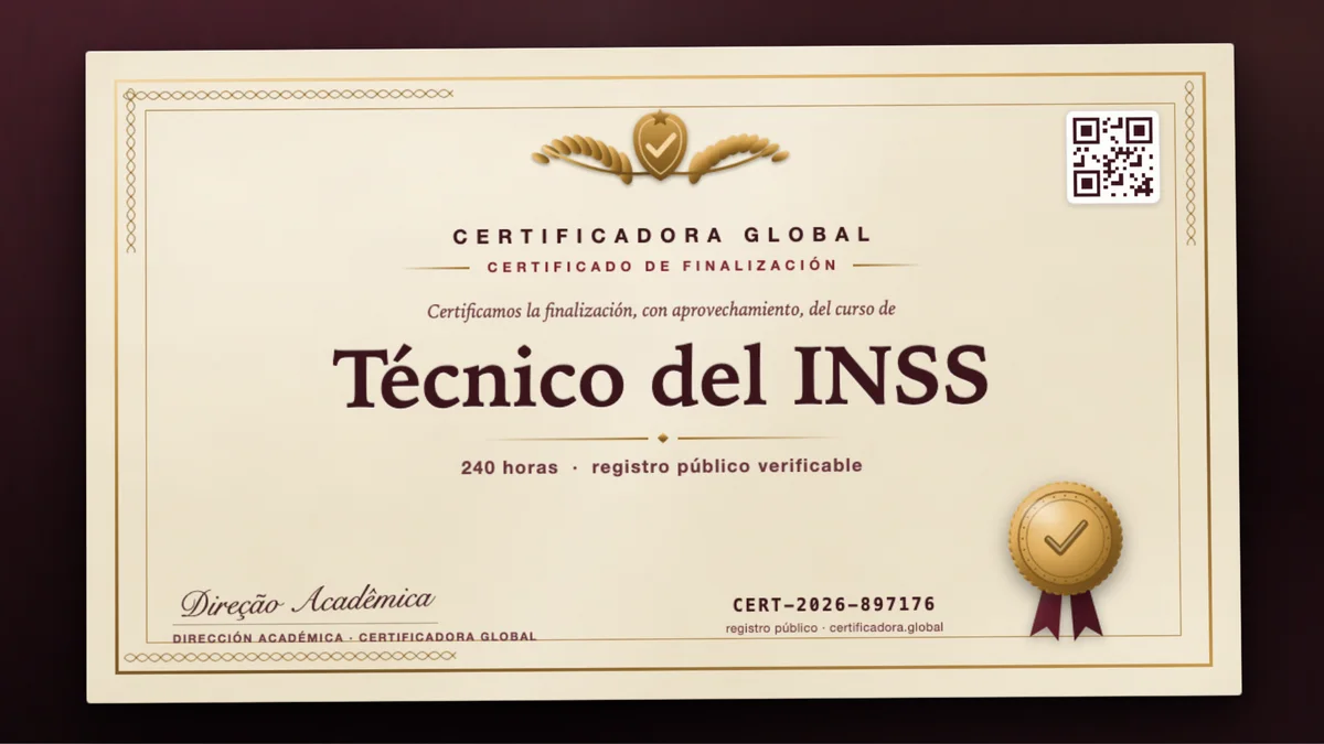 Portada del curso Técnico del INSS