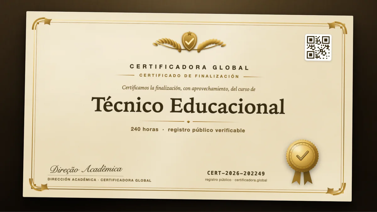 Portada del curso Técnico Educacional