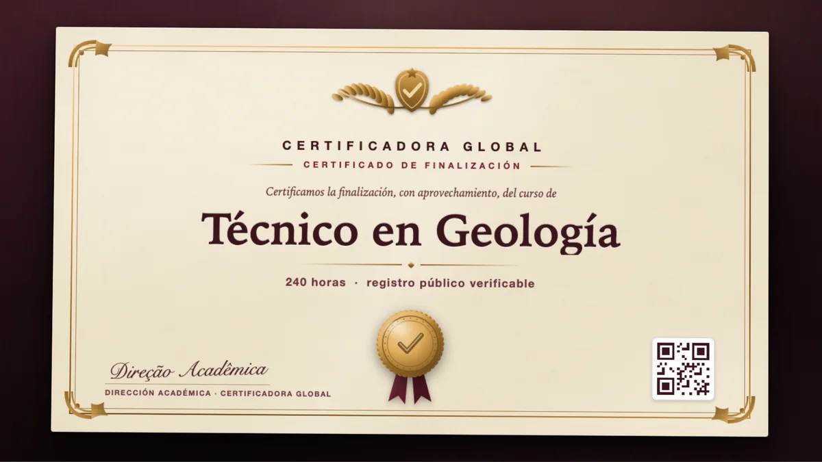 Portada del curso Técnico en Geología