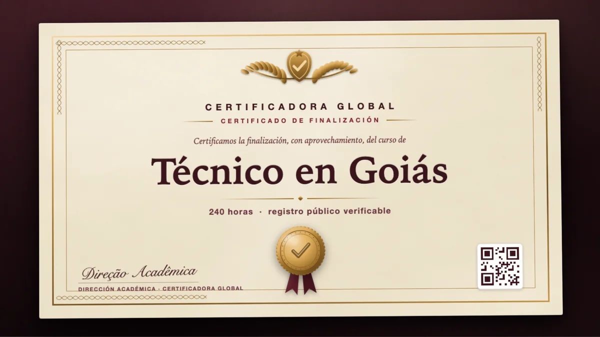 Portada del curso Técnico en Goiás