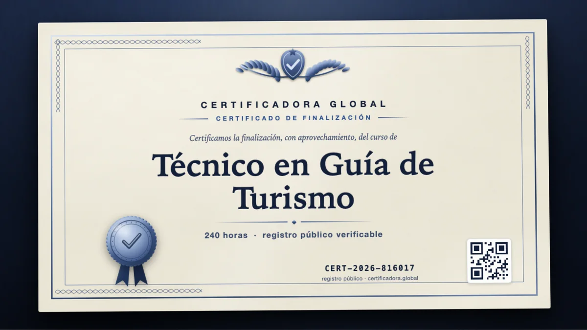 Portada del curso Técnico en Guía de Turismo