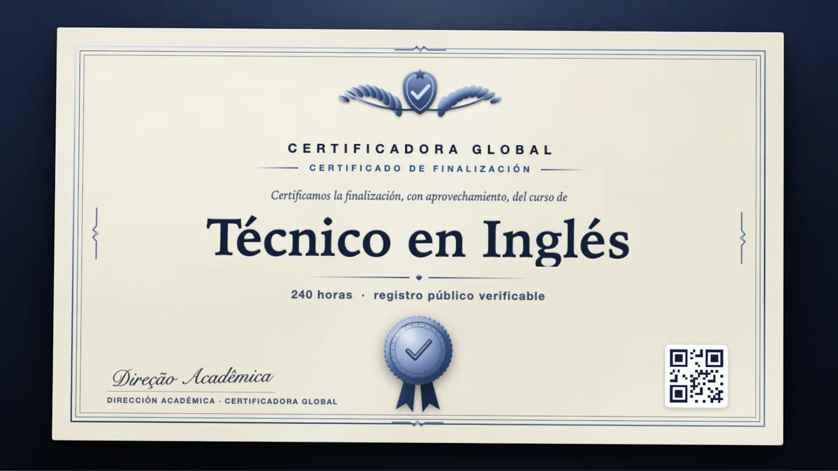 Portada del curso Técnico en Inglés