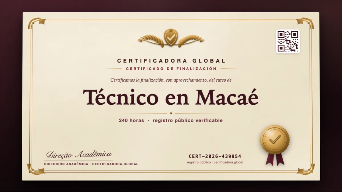Portada del curso Técnico en Macaé