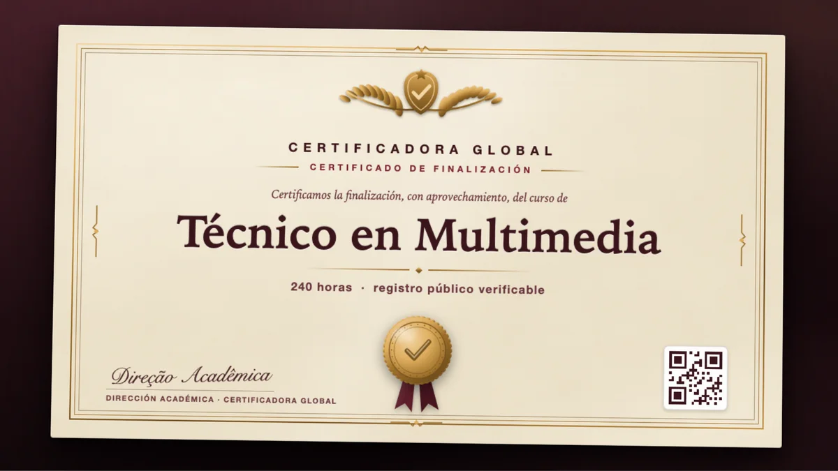 Portada del curso Técnico en Multimedia