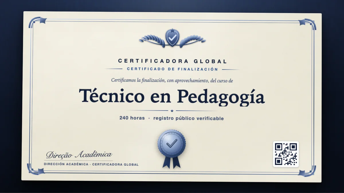 Portada del curso Técnico en Pedagogía