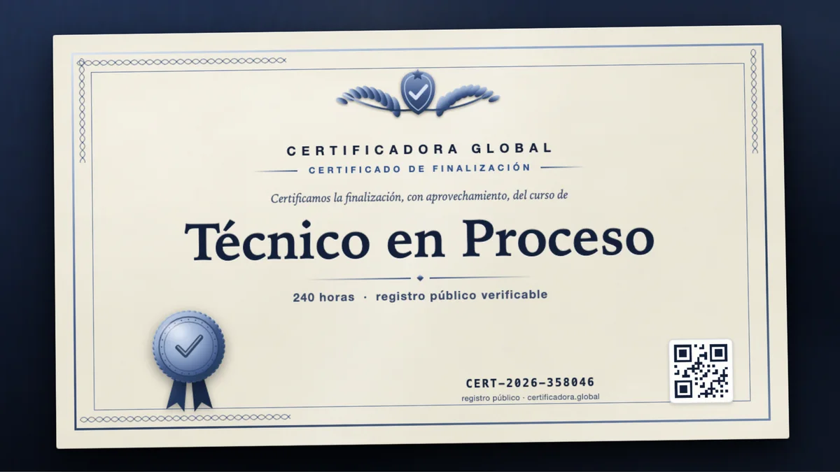 Portada del curso Técnico en Proceso