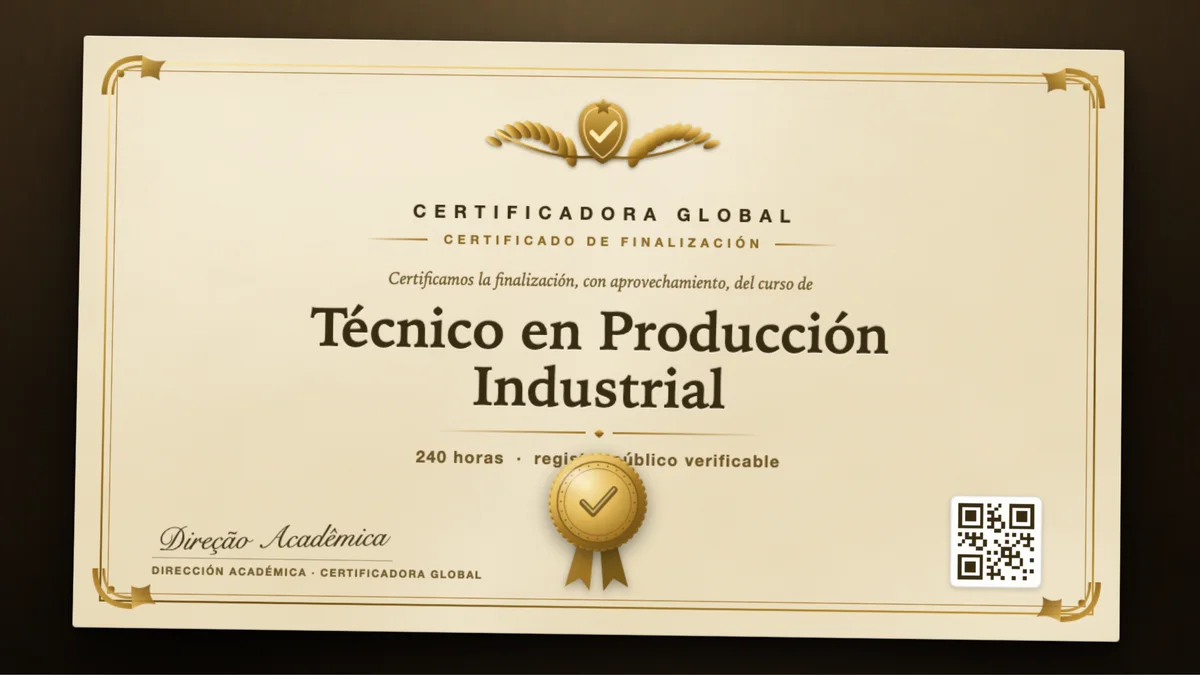 Portada del curso Técnico en Producción Industrial