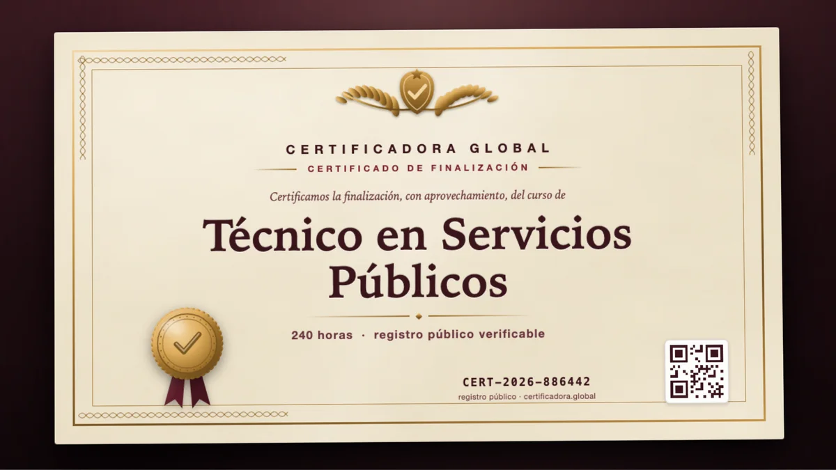 Portada del curso Técnico en Servicios Públicos