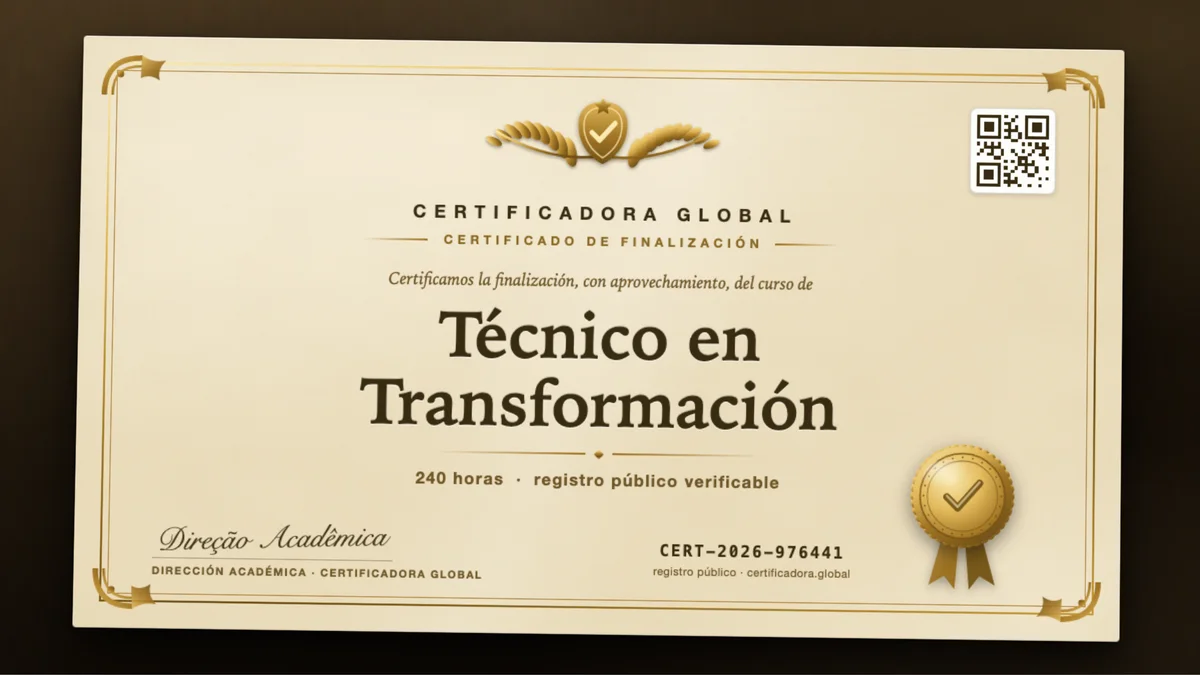 Portada del curso Técnico en Transformación