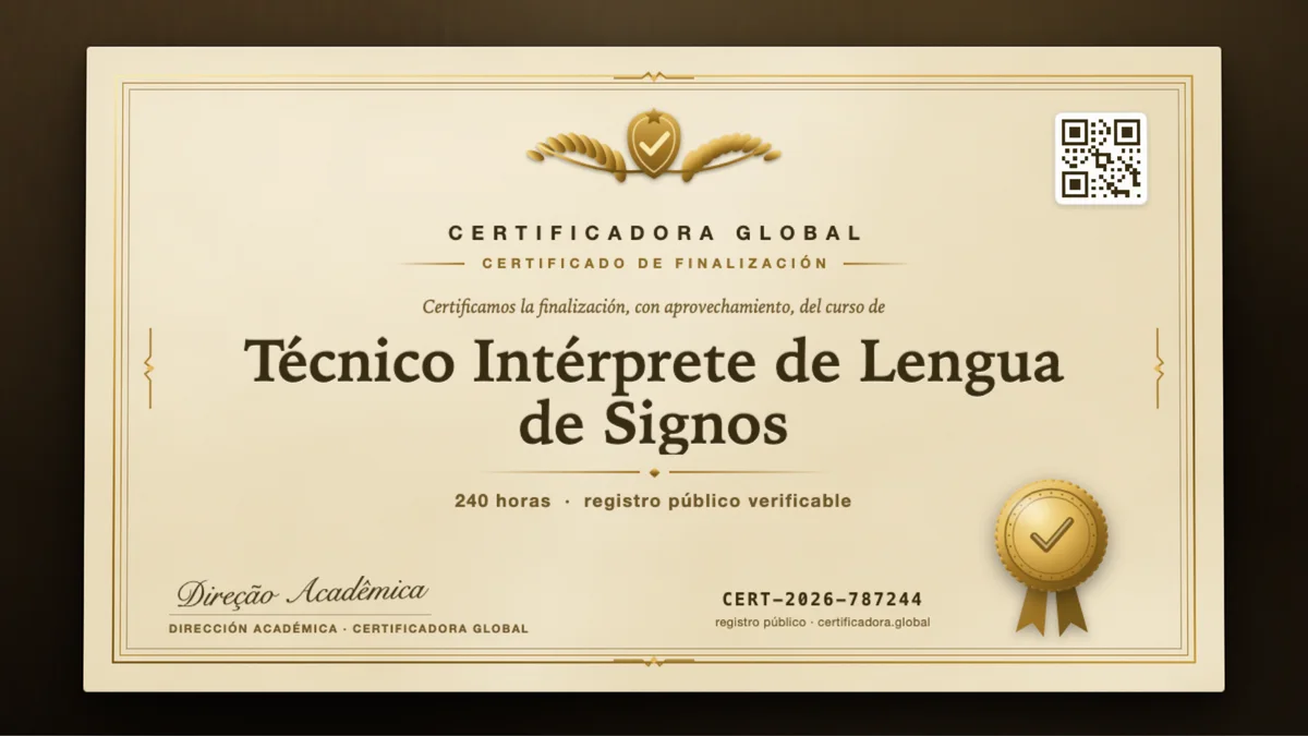 Portada del curso Técnico Intérprete de Lengua de Signos