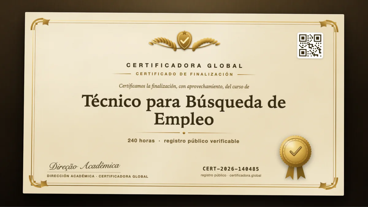 Portada del curso Técnico para Búsqueda de Empleo