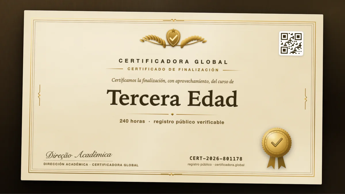 Portada del curso Tercera Edad