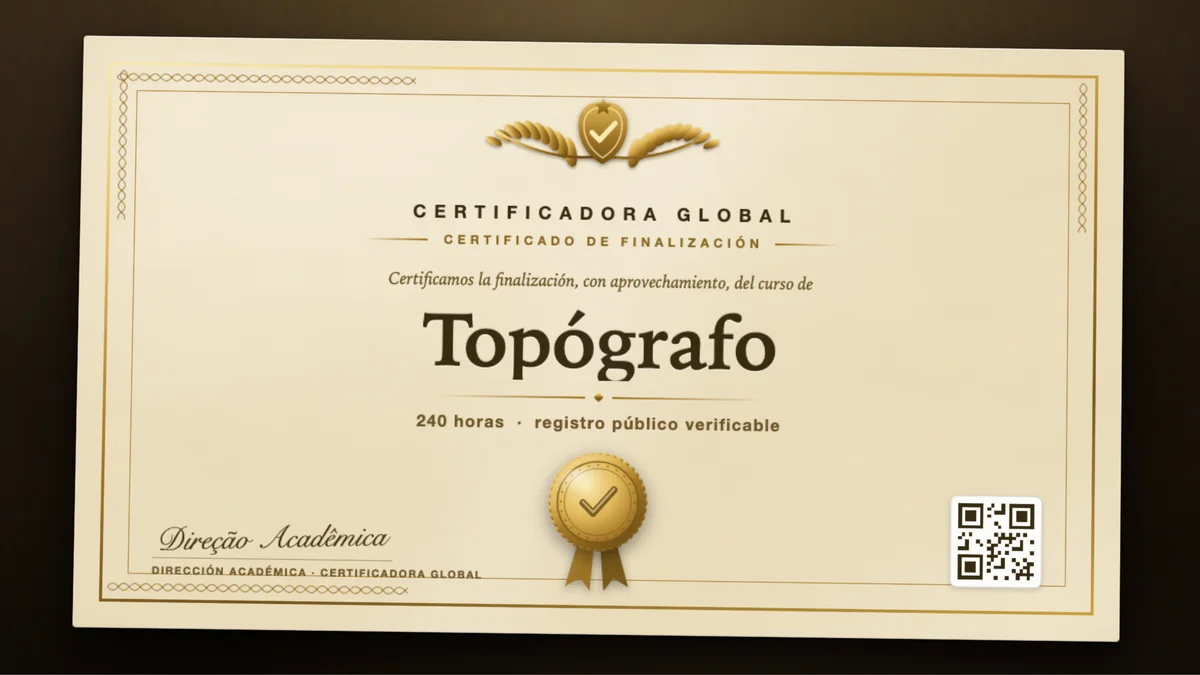 Portada del curso Topógrafo