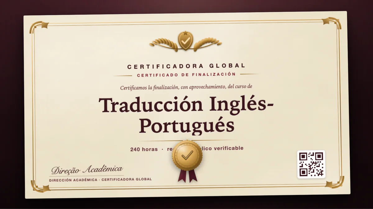 Portada del curso Traducción Inglés-Portugués