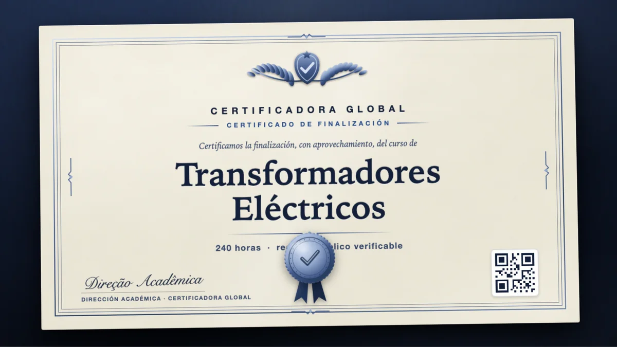 Portada del curso Transformadores Eléctricos