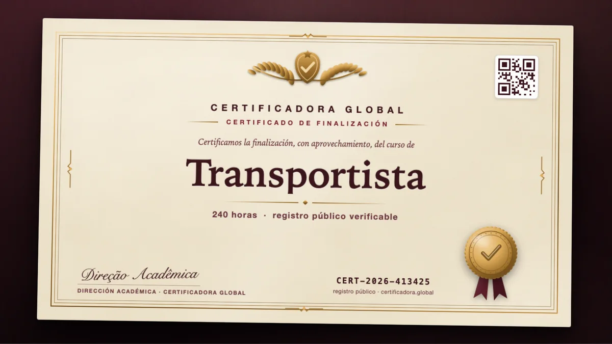 Portada del curso Transportista
