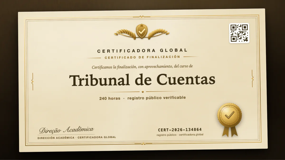 Portada del curso Tribunal de Cuentas