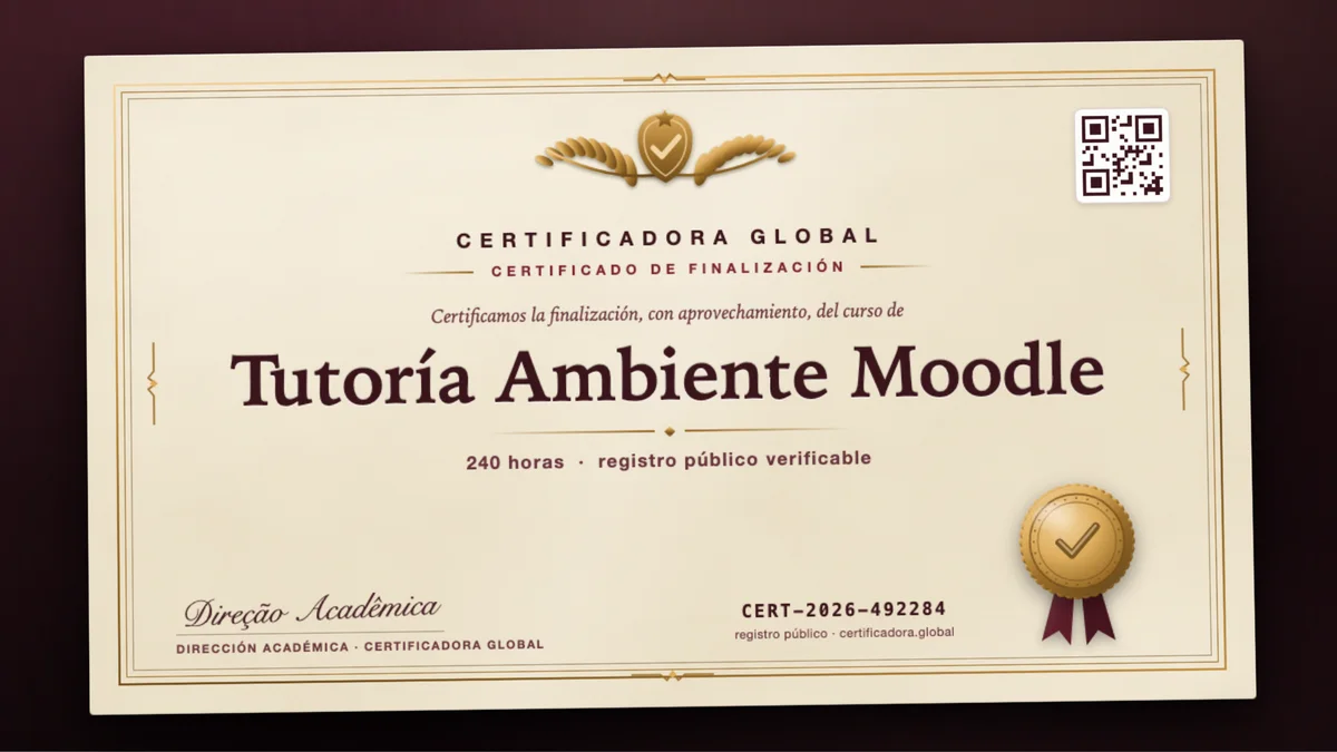 Portada del curso Tutoría Ambiente Moodle