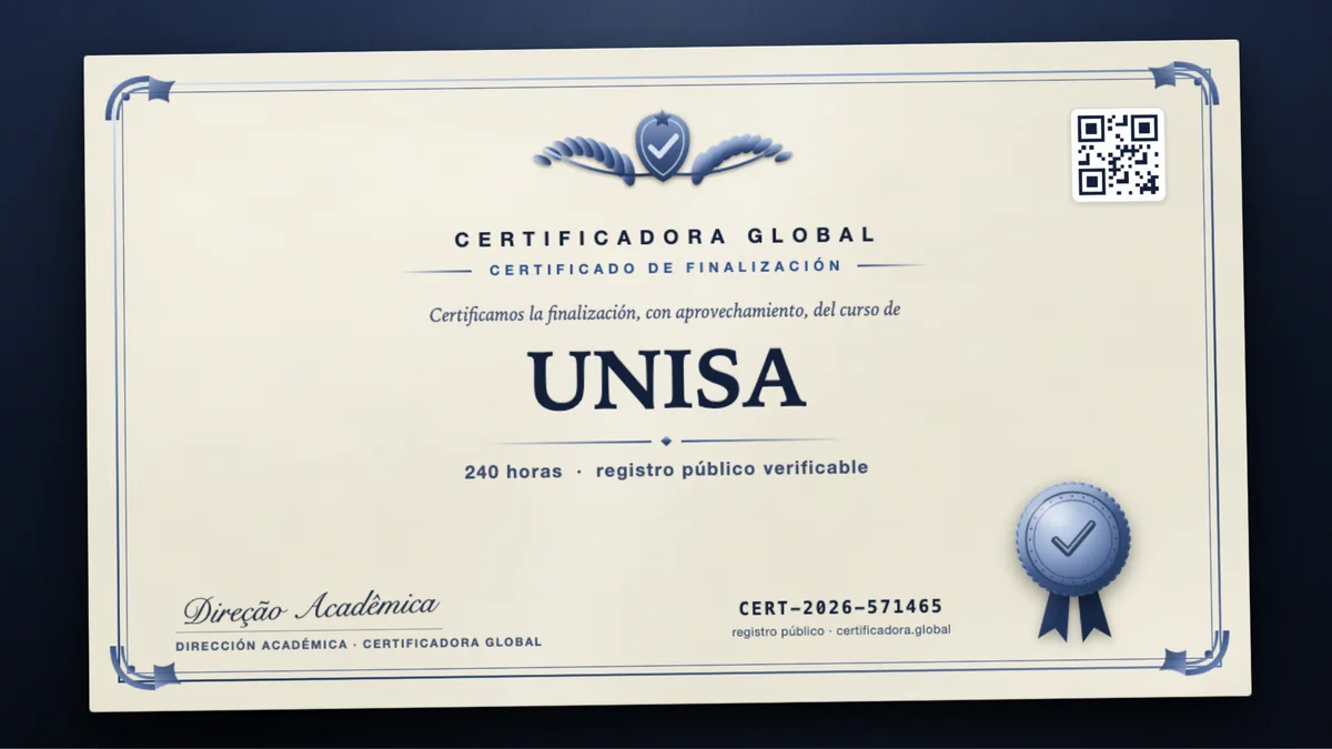 Portada del curso UNISA