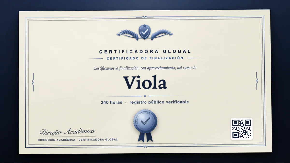 Portada del curso Viola