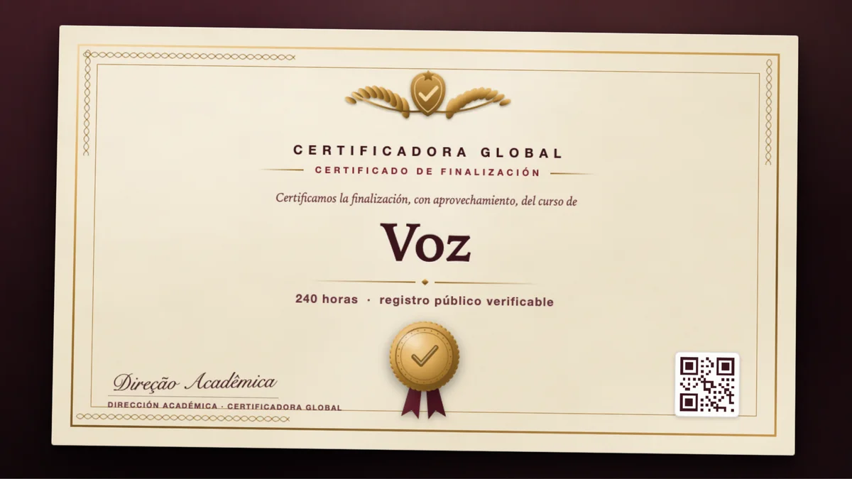 Portada del curso Voz